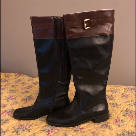 macys black riding boots